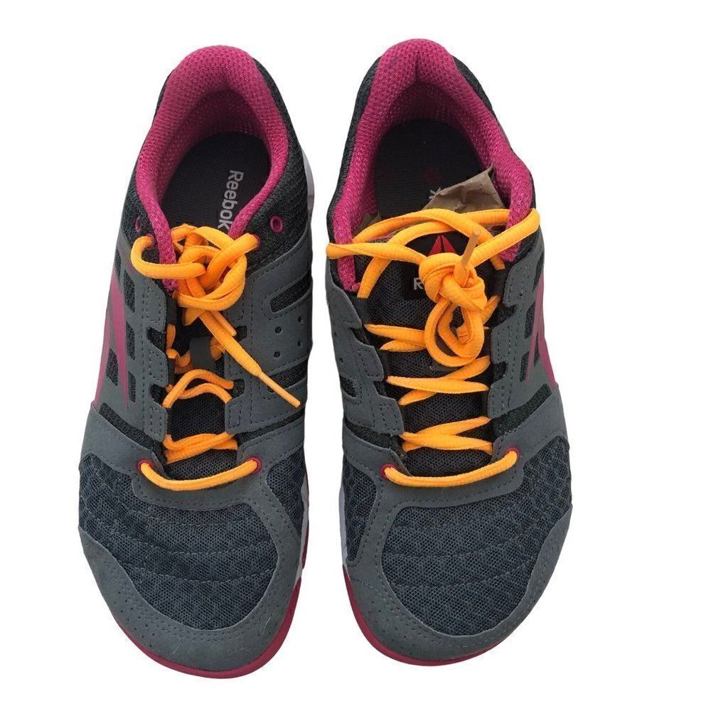 Reebok One Trainer Running Training Shoes V47116 Grey Pink Women Size 7.5